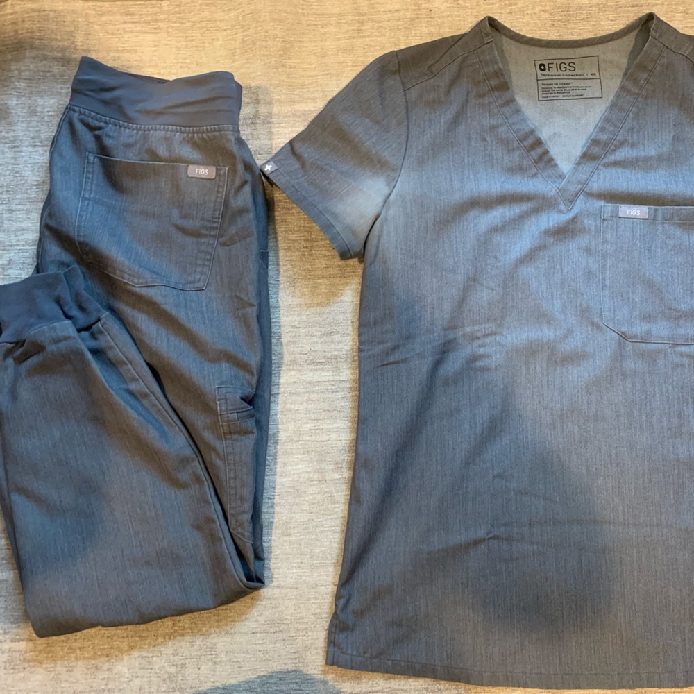 FIGS brand scrubs. Size XS and XS petite pants